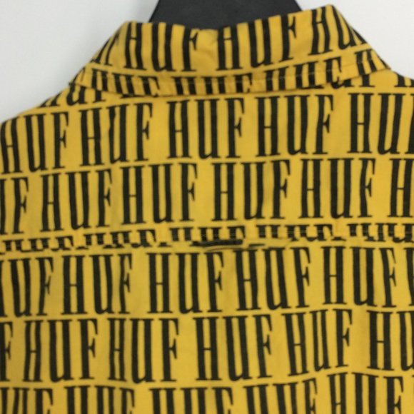 HUF Night Market All Over Logo Repeat Print Shirt - Picture 4 of 7